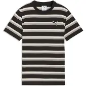 Puma Essentials Striped Tee Youth, Clothing, Black, 9-10Y