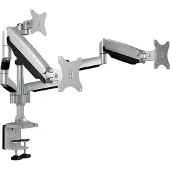 Icy Box IB-MS505-TI - Monteringssett - for 3 skjermer - aluminium - svart, sølv - skjermstørrelse: inntil 32 - skrivebord, skrivebordsmonterbar