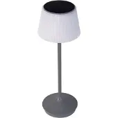 Näve LED-solcelle-bordlampe Emmi CCT oppladbar, grå