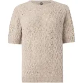Pieces Lelou O-neck Knit Genser