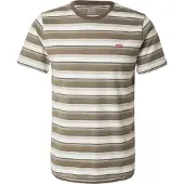 Levi's T-skjorte Striper Brun Hvit Størrelse