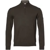 Chevalier Aston Half Zip Merino-genser Herre Leather Brown M