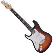 Gear4Music LA Left Handed Electric Guitar fra Sunburst