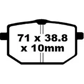 EBC Fa Series Organic Fa118 Bremseklosser