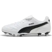 Puma KING LIGA FG/AG Football Boots Unisex, Shoes, White/Black, 42
