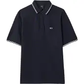 Armani Exchange for man. XM001287AF17321UB101 Navy Piqué Polo (XS), Casual, Cotton, Classic, Short sleeve