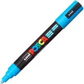 Uni-Ball 182534 Posca Medium Round Tip Purple Tusjpenn 6 Enheter