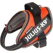 Julius-K9 IDC POWAIR-sele - oransje - Størrelse XL/2: brystomkrets 71-96 cm