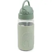 Done by Deer Drikkeflaske m. Sugerør - 350 ml - Elphee - Grønn - - OneSize - Drikkeflaske