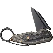 We Knife Yardbird Button Lock Bronze