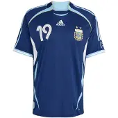 Adidas Argentina Away 2006 Messi Kortarmet T-skjorte