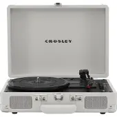 Crosley Cruiser Deluxe Portable Turntable with Bluetooth Out White Sand