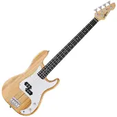 Gear4Music LA Bassgitar fra Natural