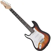 Gear4Music 3/4 LA Venstrehendt Elektrisk Gitar fra Sunburst