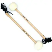 Chalklin Bass Maple Shaft Thonged 65mm Solid Felt Mallets