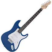 Gear4Music LA Elektrisk Gitar fra Blå