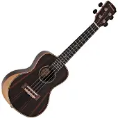 Hartwood Sonata Armrest Konsert Ukulele AA Solid Ibenholt