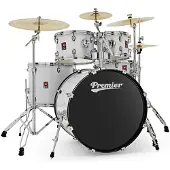 Premier Revolution 22" 5-stk Trommesett Hvit