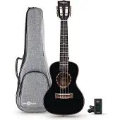 Gear4Music Archback Concert Ukulelepakke fra Svart