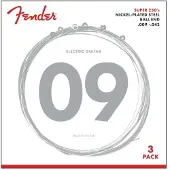 Fender 250L Ball End Nikkelbelagte Stålstrenger for Elektrisk Gitar 9-42 3-pakk