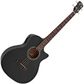 Gear4Music Elektroakustisk Bassgitar fra Svart