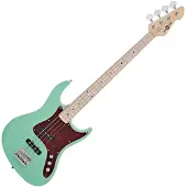 Gear4Music LA II Bassgitar fra Seafoam Grønn