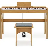 Gear4Music Keynote Junior Digitalpiano og Krakk fra Lys Eik