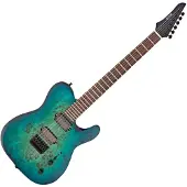 G4M 734 Pro Elektrisk Gitar Galaxy Burl Burst