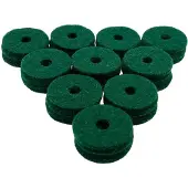 Ahead Green Wool Cymbal Felts 10 Pack