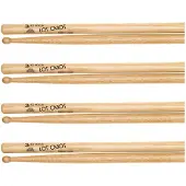 Los Cabos 3A Red Hickory Wood Tip Drumsticks 2 Pair Pack