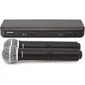 Shure BLX288/PG58 Dobbelt Håndholdte Trådløst Mikrofonsystem
