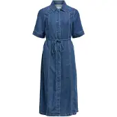 Object Brodert Denimkjole