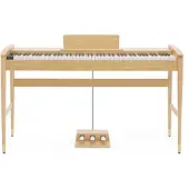 Gear4Music Keynote Moderne Digitalpiano med Bluetooth fra Lys Eik