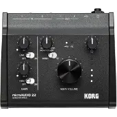 Korg microAUDIO 22, Desktop, Svart, USB Type-C, 24-bit/192kHz, USB, 150 mm