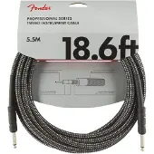 Fender Profesjonell 186 Fot Lang Rett Instrumentkabel Grå Tweed