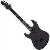 Gear4Music LA Select Modern Venstrehendt Gitar fra Blackout