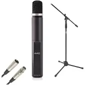 AKG C1000S MK IV Liten Membran Kondensatormikrofon med Stativ og Kabel