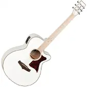 Tanglewood Winterleaf TW4CEBLW Super Folk Whitsunday White Gloss