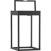 LUCANDE LED-solcellelampe Lynzy, 38 cm, svart, metall, IP65