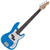Gear4Music 3/4 LA Bassgitar fra Blue - Nesten Nytt