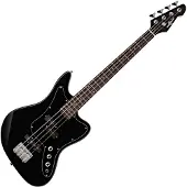 Gear4Music Seattle Short Scale Bassgitar fra Svart