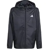 Adidas Regnjakke - J Rain - Svart - - 10 år (140) - Regnjakke