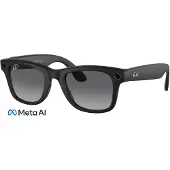 META Ray-Ban: Meta Wayfarer - Standard Smart Glasses - Polarized Gradient Graphite - Matte Black - GEN 1