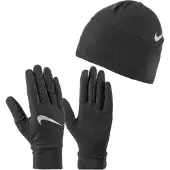 Nike Wmns Essential løpe-/hatt-hanskesett svart XS/S (N1000595-082)