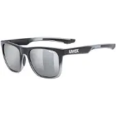 Uvex Lgl 42, Voksen, firkant, Full rim, Sort, Sølv, Sort, Sølv, Gjennomsiktig