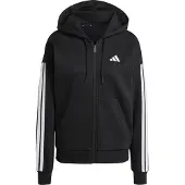 Adidas Essentials 3 Stripes Fleece Genser Med Hel Glidelås