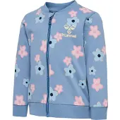 Hummel Cardigan - hmlRinna - falmet Denim m. Blomster - - 1 år (80) - Cardigan