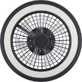 JUST LIGHT LED-takvifte Brandon, svart, RGBW, CCT, Ø 46,5 cm