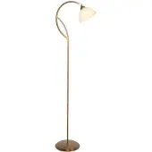 Steinhauer Gulvlampe Anthea, bronse, krem, metall, glass, E27