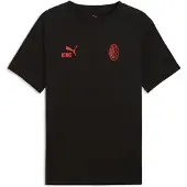 Puma AC Milan KING Tee Men, Football, Black/Red Fire, M